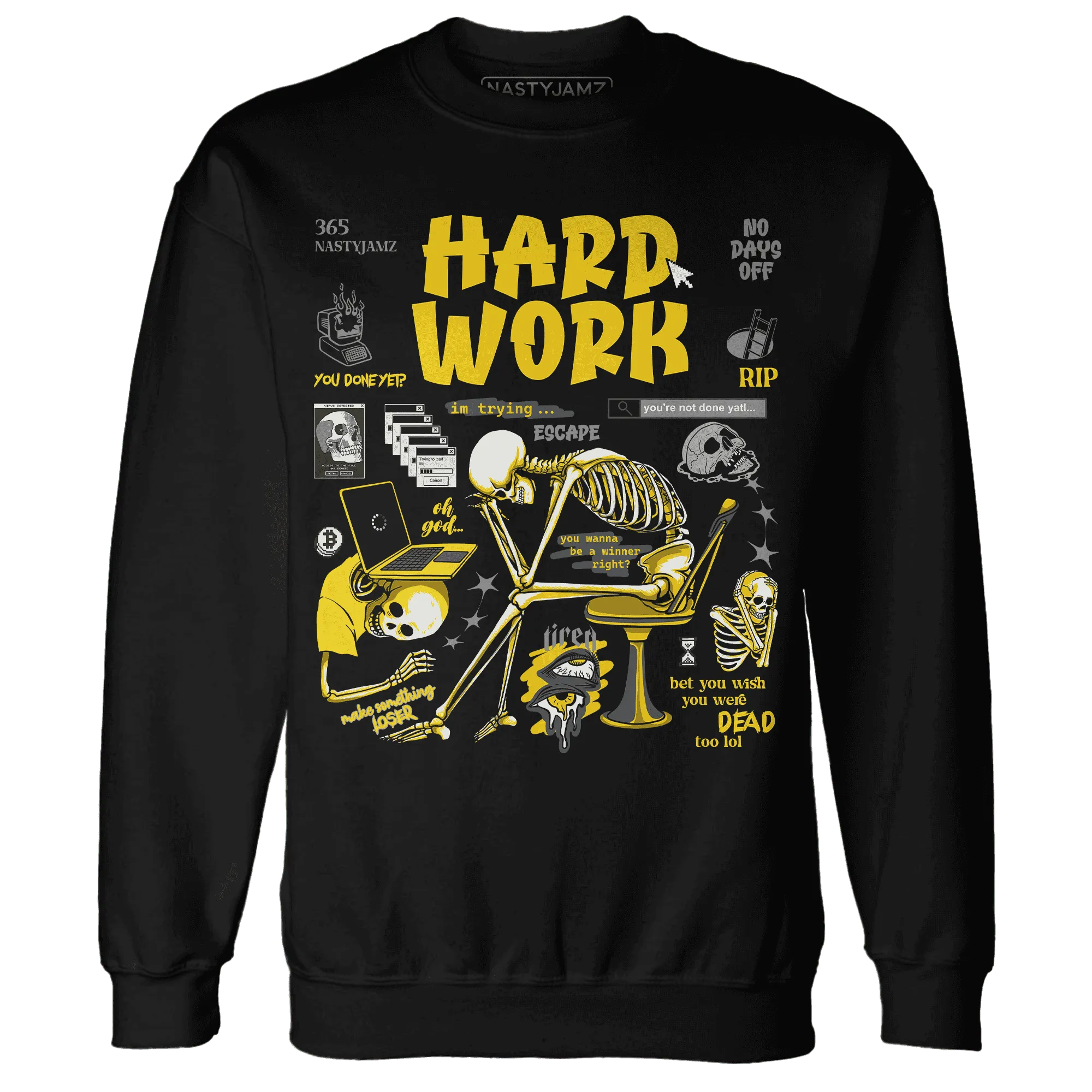 NastyJamz-Thunder-4s-Sweatshirt-Match-Hard-Work