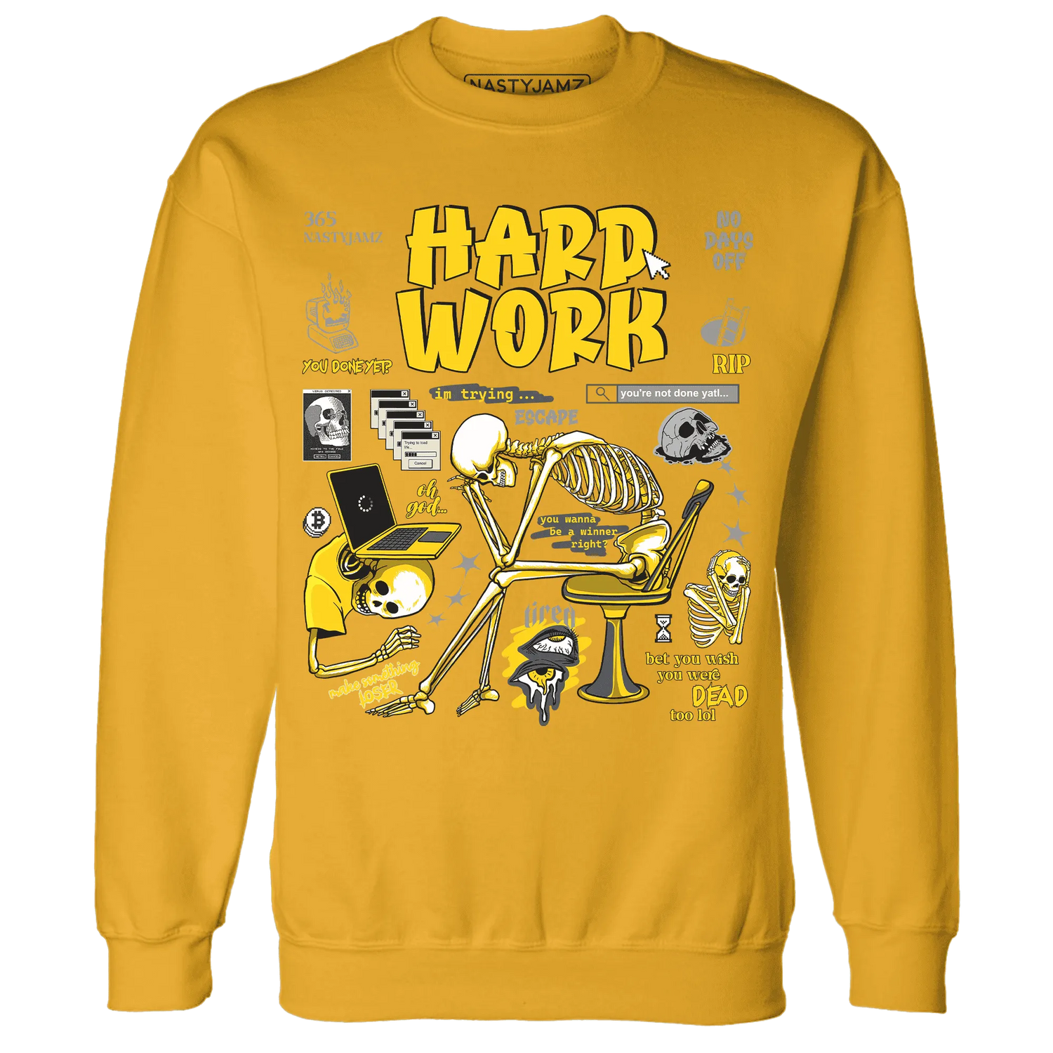 NastyJamz-Thunder-4s-Sweatshirt-Match-Hard-Work