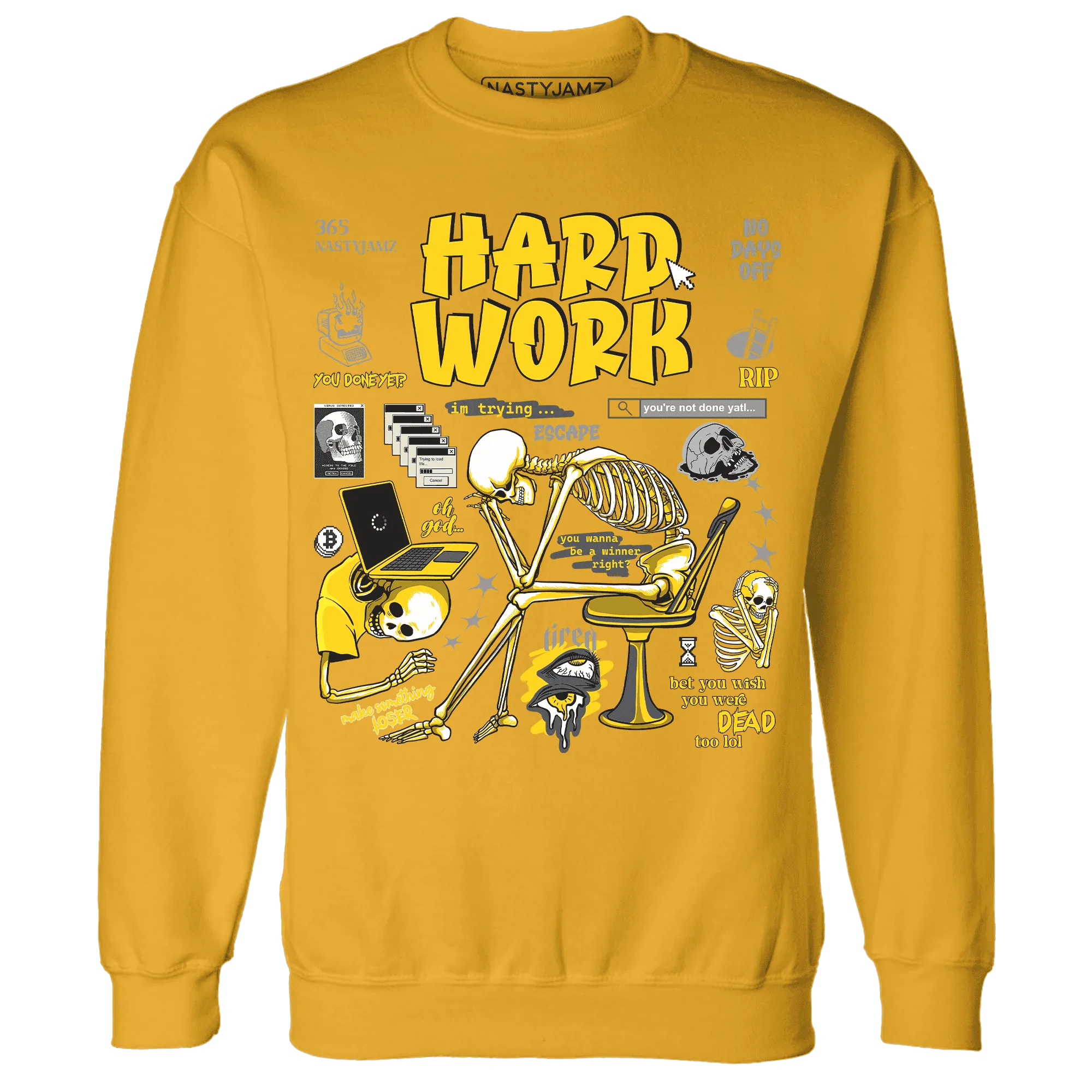 NastyJamz-Thunder-4s-Sweatshirt-Match-Hard-Work