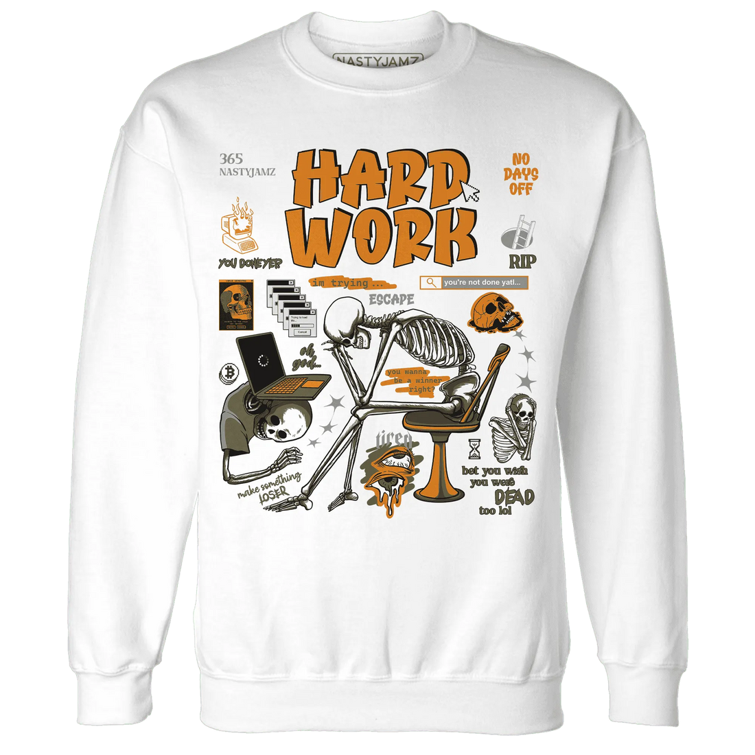 Olive-5s-NastyJamz-Sweatshirt-Match-Hard-Work