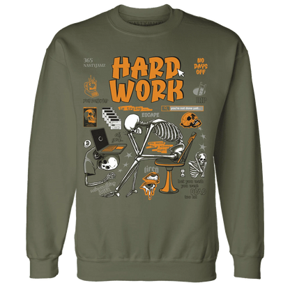 NastyJamz-Olive-5s-Sweatshirt-Match-Hard-Work