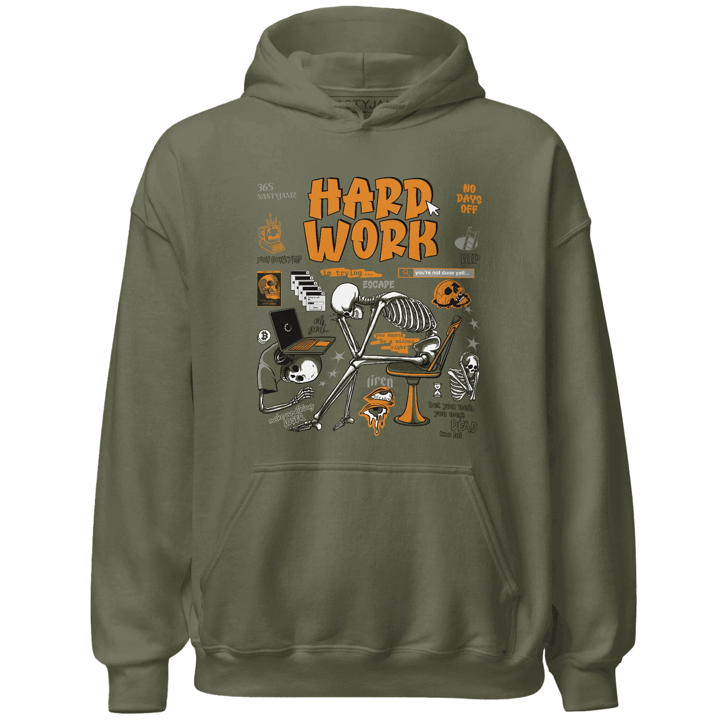 Olive-5s-NastyJamz-Hoodie-Match-Hard-Work