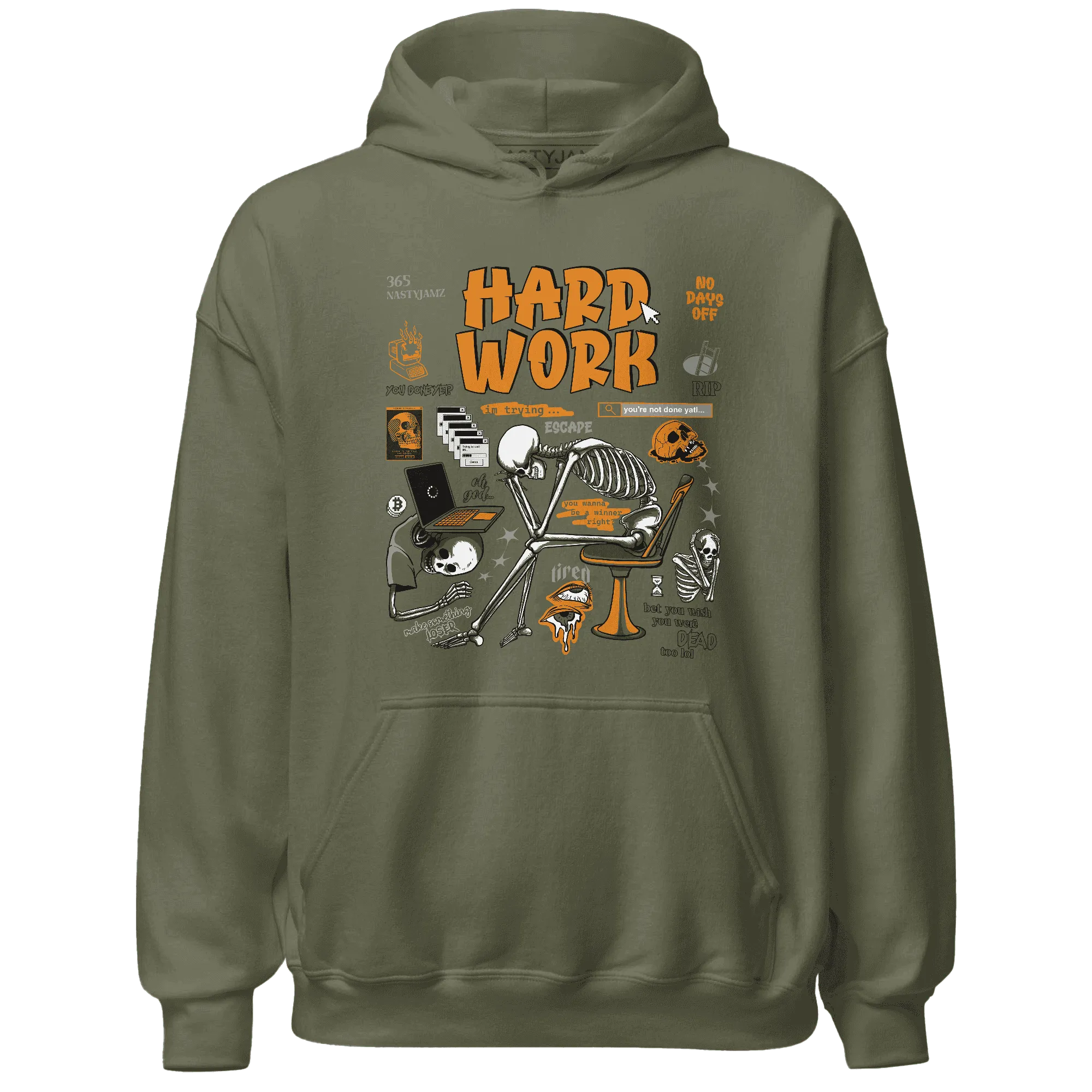 Olive-5s-NastyJamz-Hoodie-Match-Hard-Work