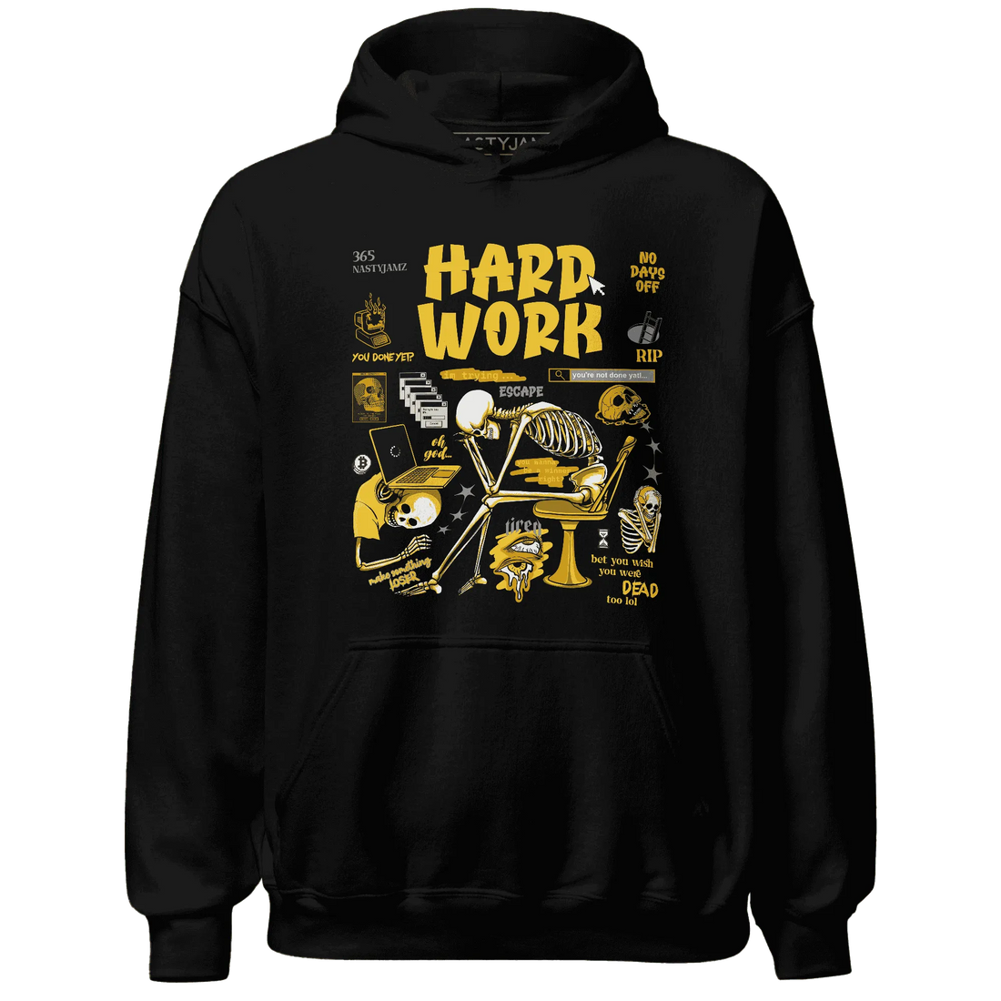 NastyJamz-Yellow-Ochre-6s-Hoodie-Match-Hard-Work