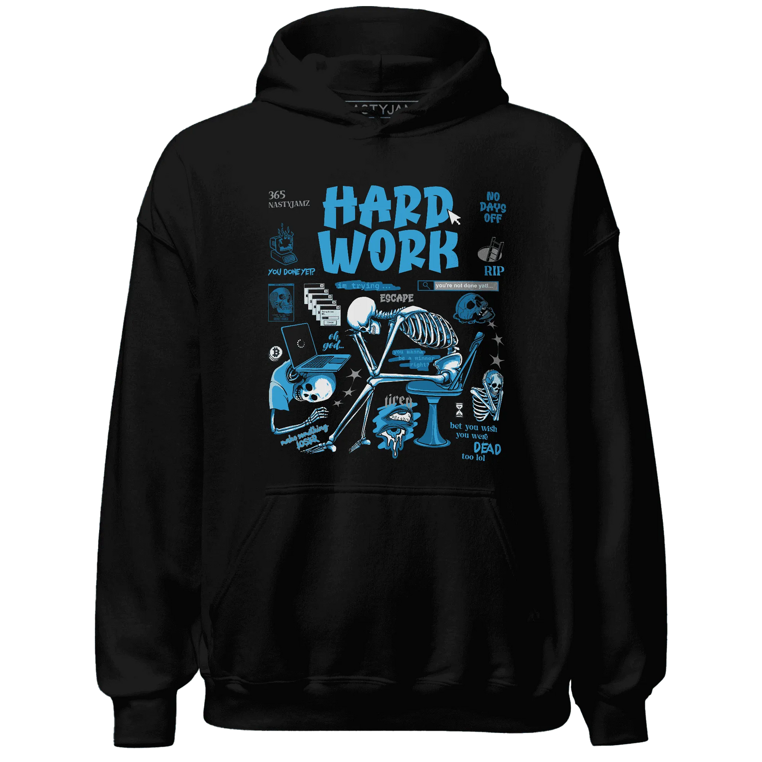 NastyJamz-Powder-Blue-9s-Hoodie-Match-Hard-Work