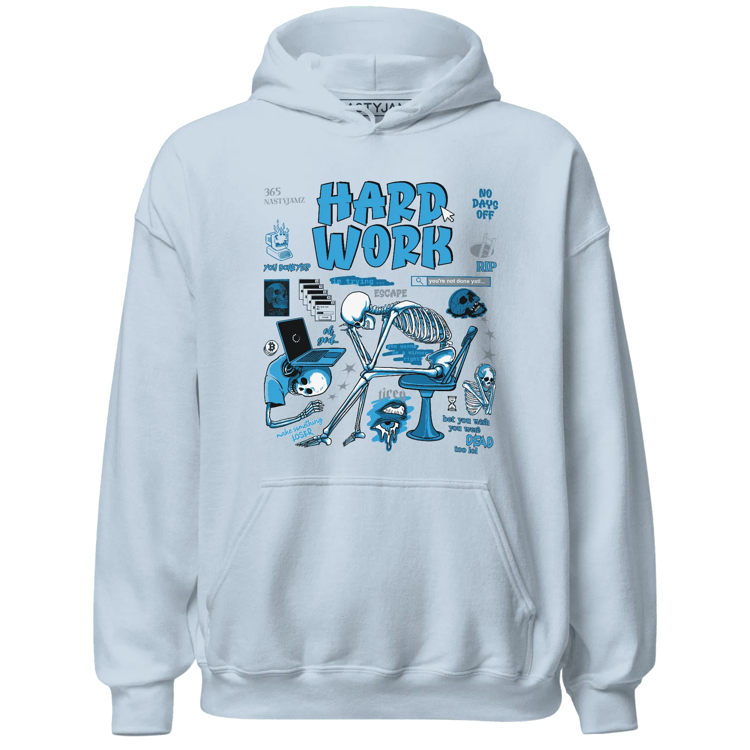 NastyJamz-Powder-Blue-9s-Hoodie-Match-Hard-Work