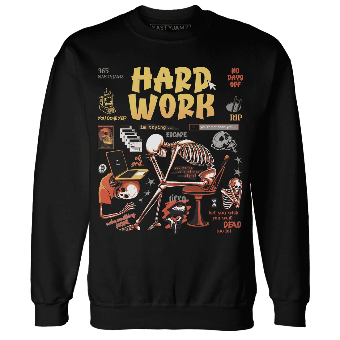 NastyJamz-VaporMax-Crimson-Total-Orange-Plus-Sweatshirt-Match-Hard-Work