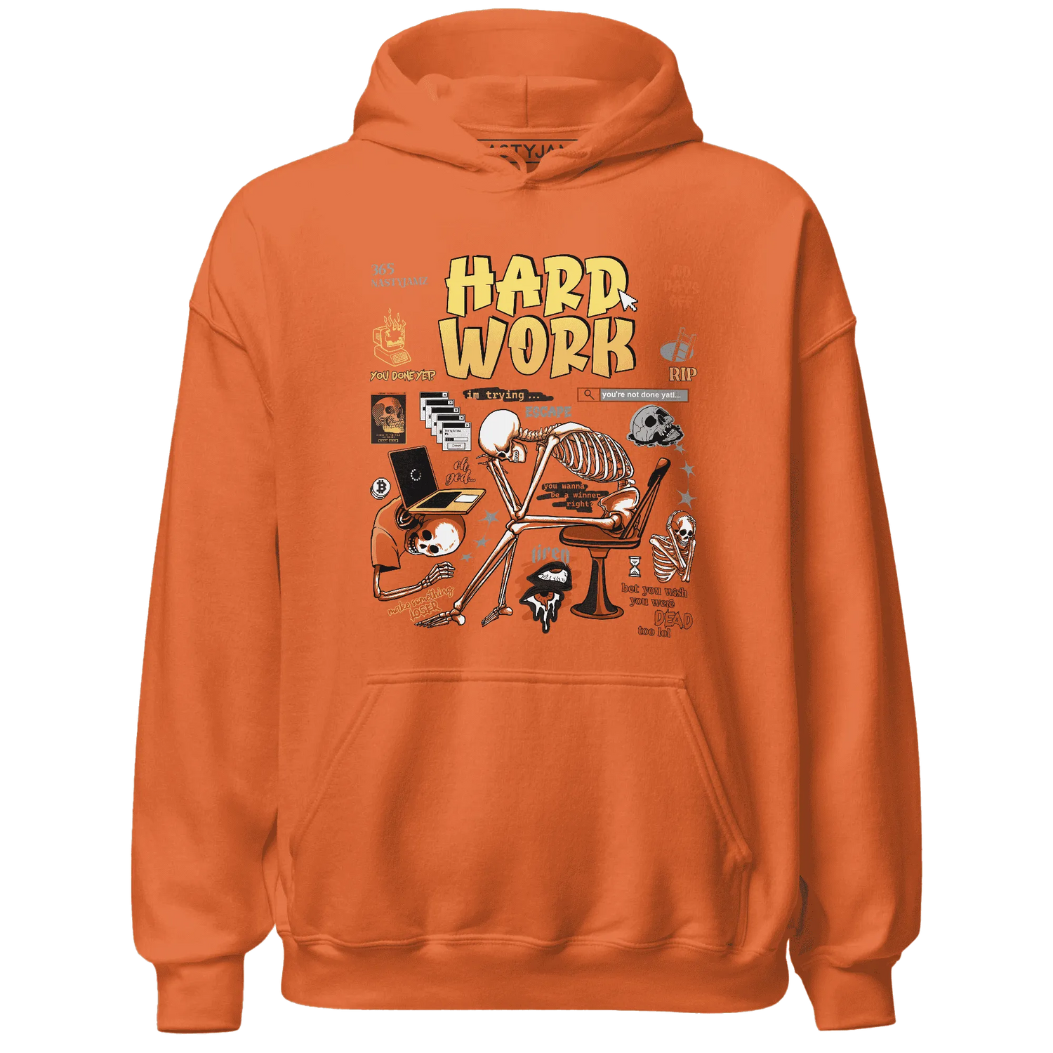 NastyJamz-VaporMax-Crimson-Total-Orange-Plus-Hoodie-Match-Hard-Work