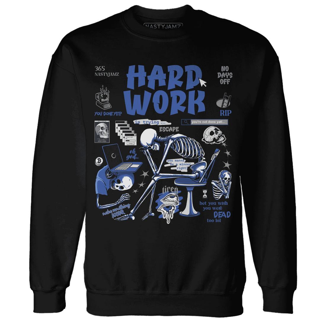 VaporMax-Game-Royal-Blue-NastyJamz-Sweatshirt-Match-Hard-Work