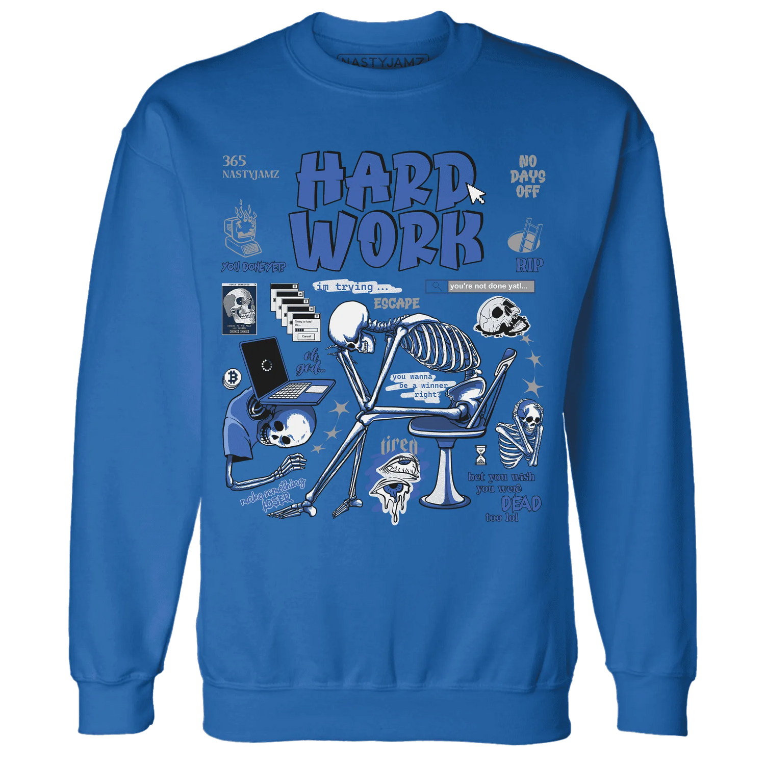 VaporMax-Game-Royal-Blue-NastyJamz-Sweatshirt-Match-Hard-Work