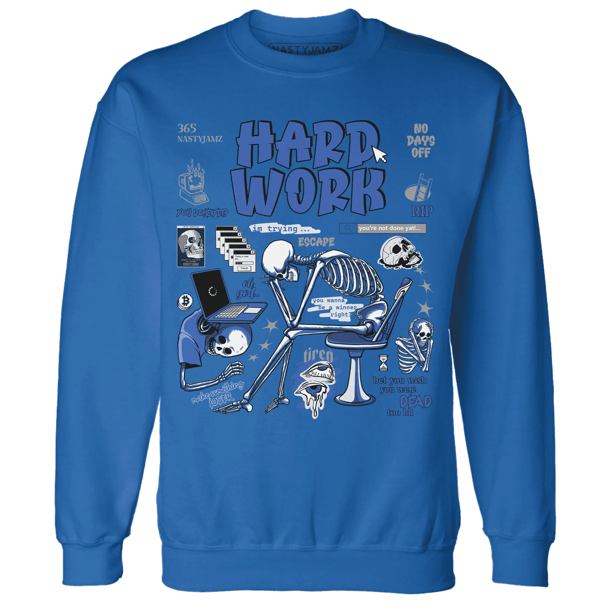 VaporMax-Game-Royal-Blue-NastyJamz-Sweatshirt-Match-Hard-Work