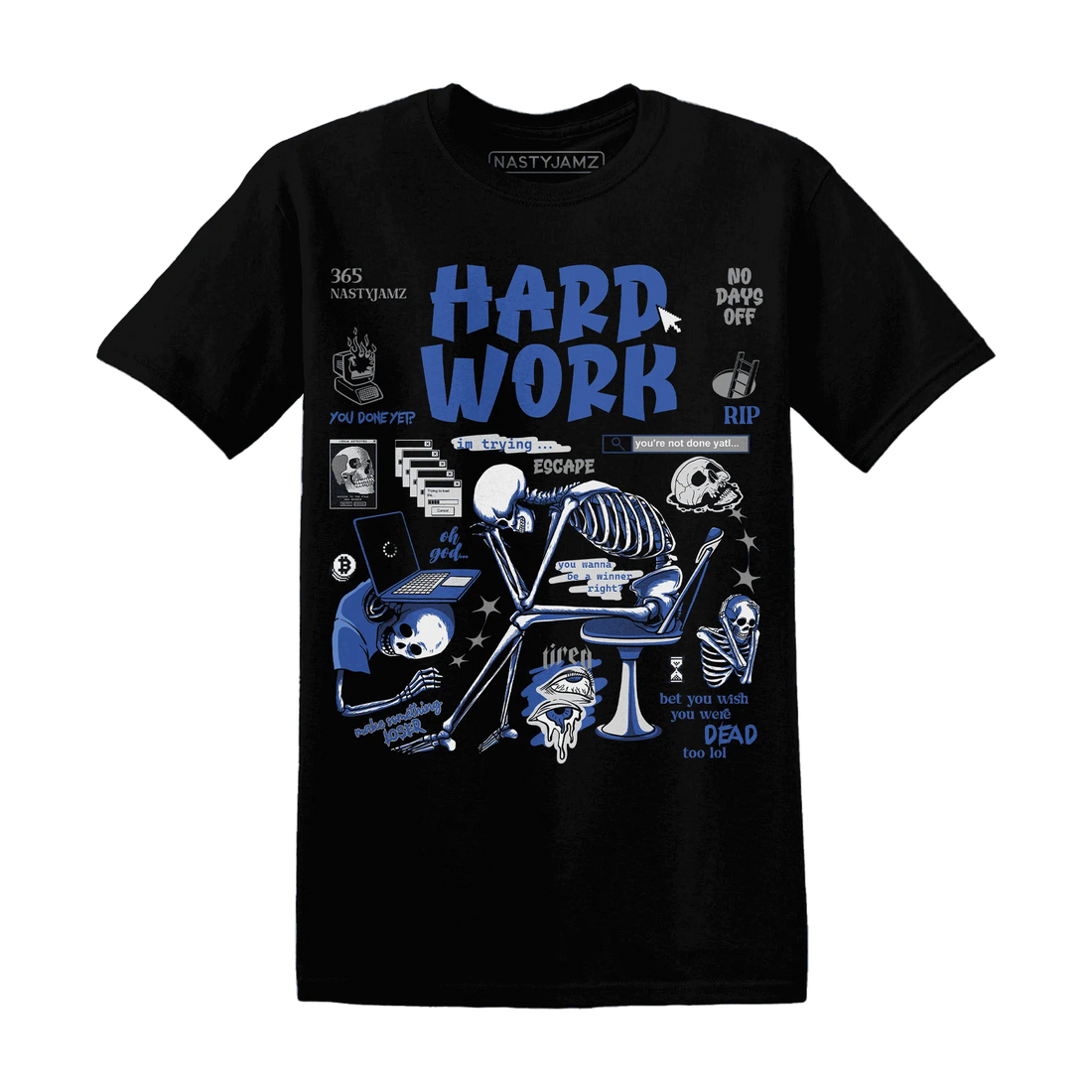 VaporMax-Game-Royal-Blue-NastyJamz-T-Shirt-Match-Hard-Work