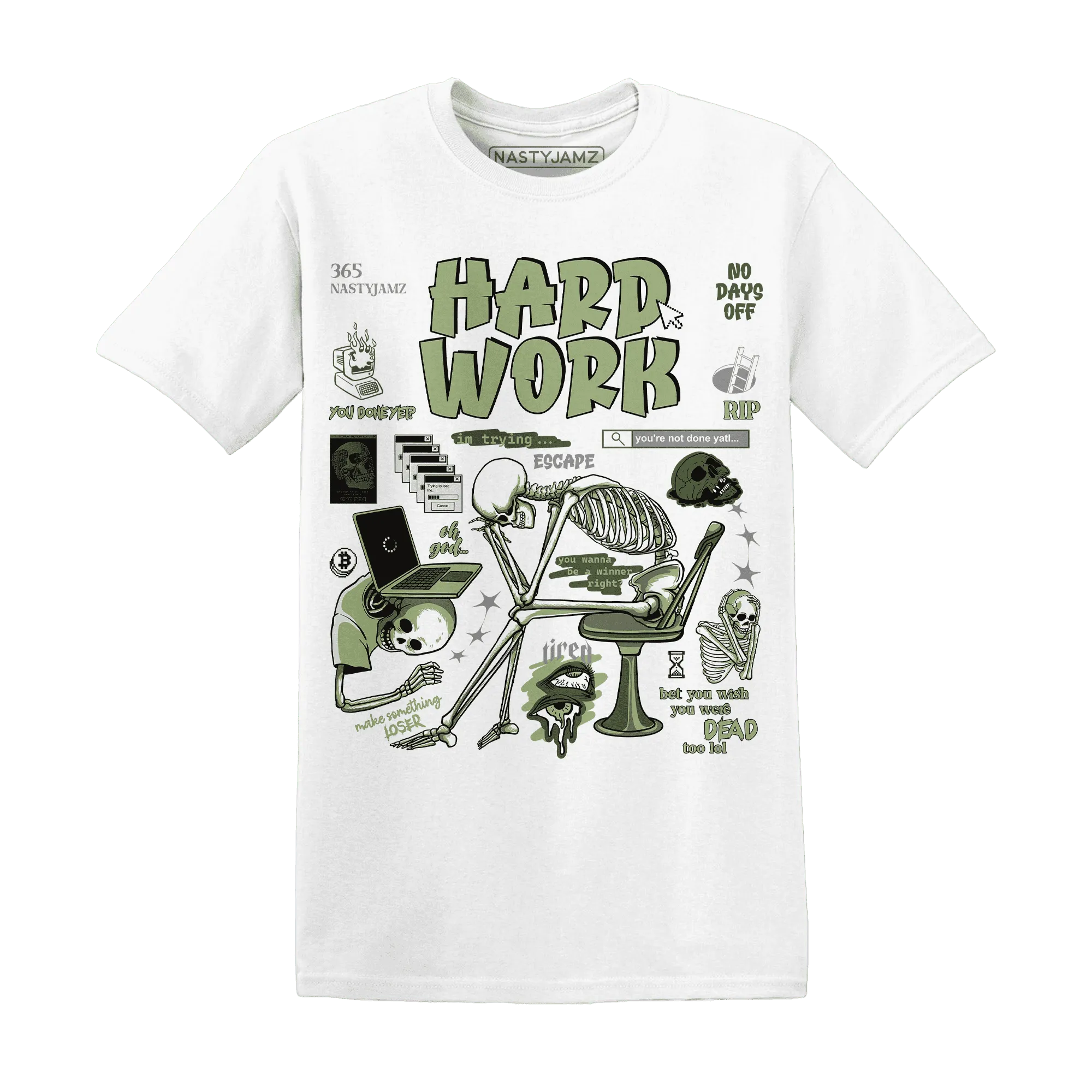 VaporMax-Plus-Alligator-NastyJamz-T-Shirt-Match-Hard-Work