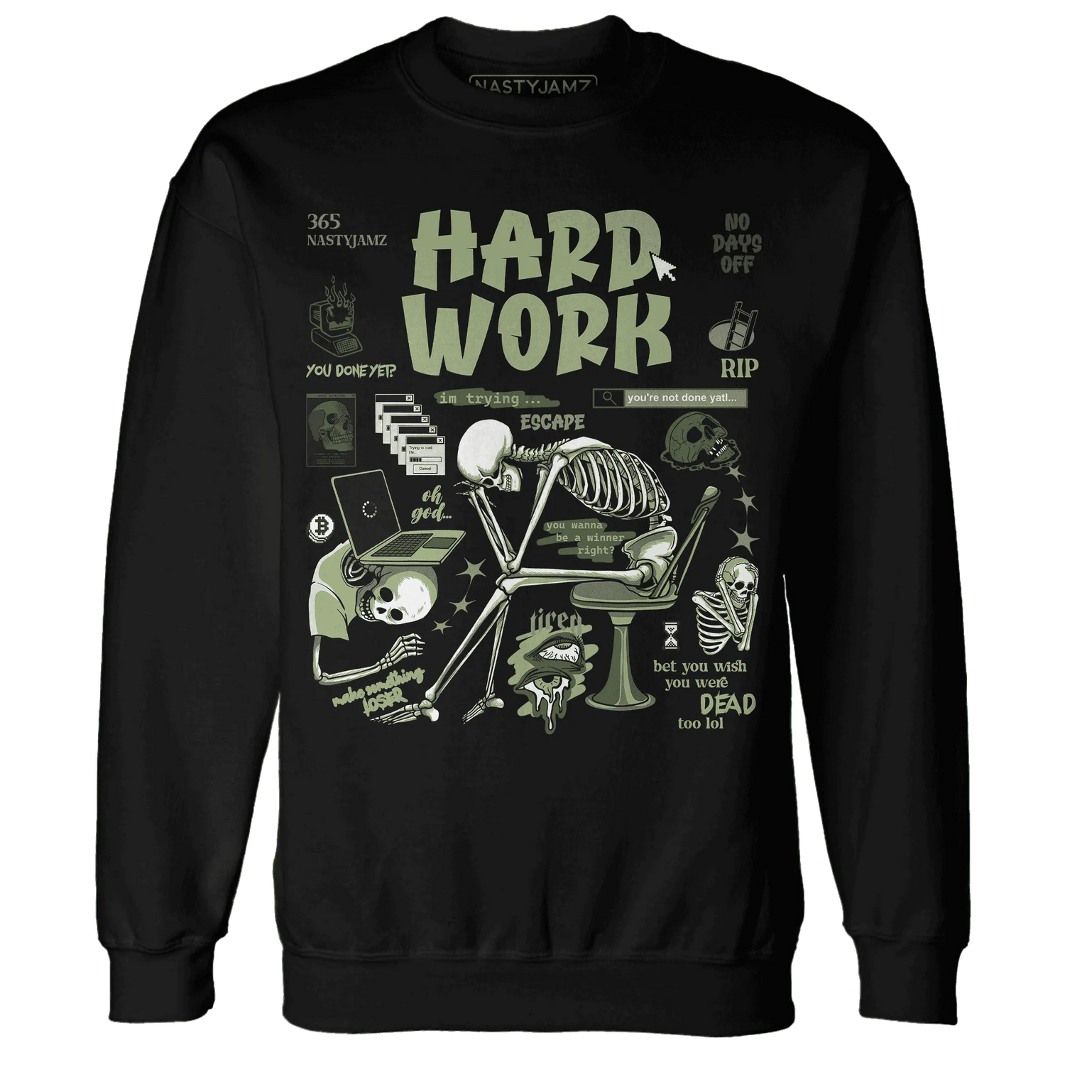 NastyJamz-VaporMax-Plus-Alligator-Sweatshirt-Match-Hard-Work