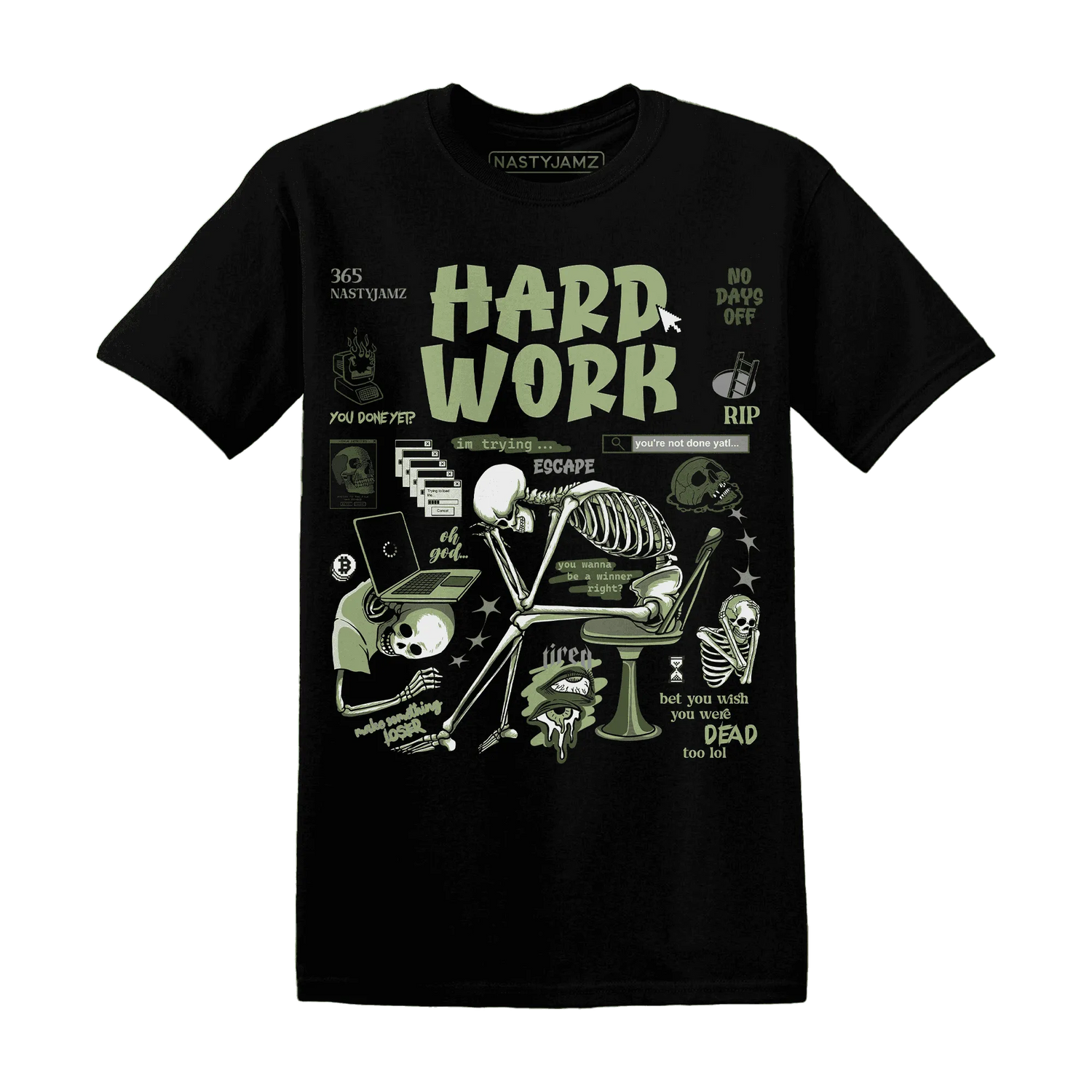 VaporMax-Plus-Alligator-NastyJamz-T-Shirt-Match-Hard-Work