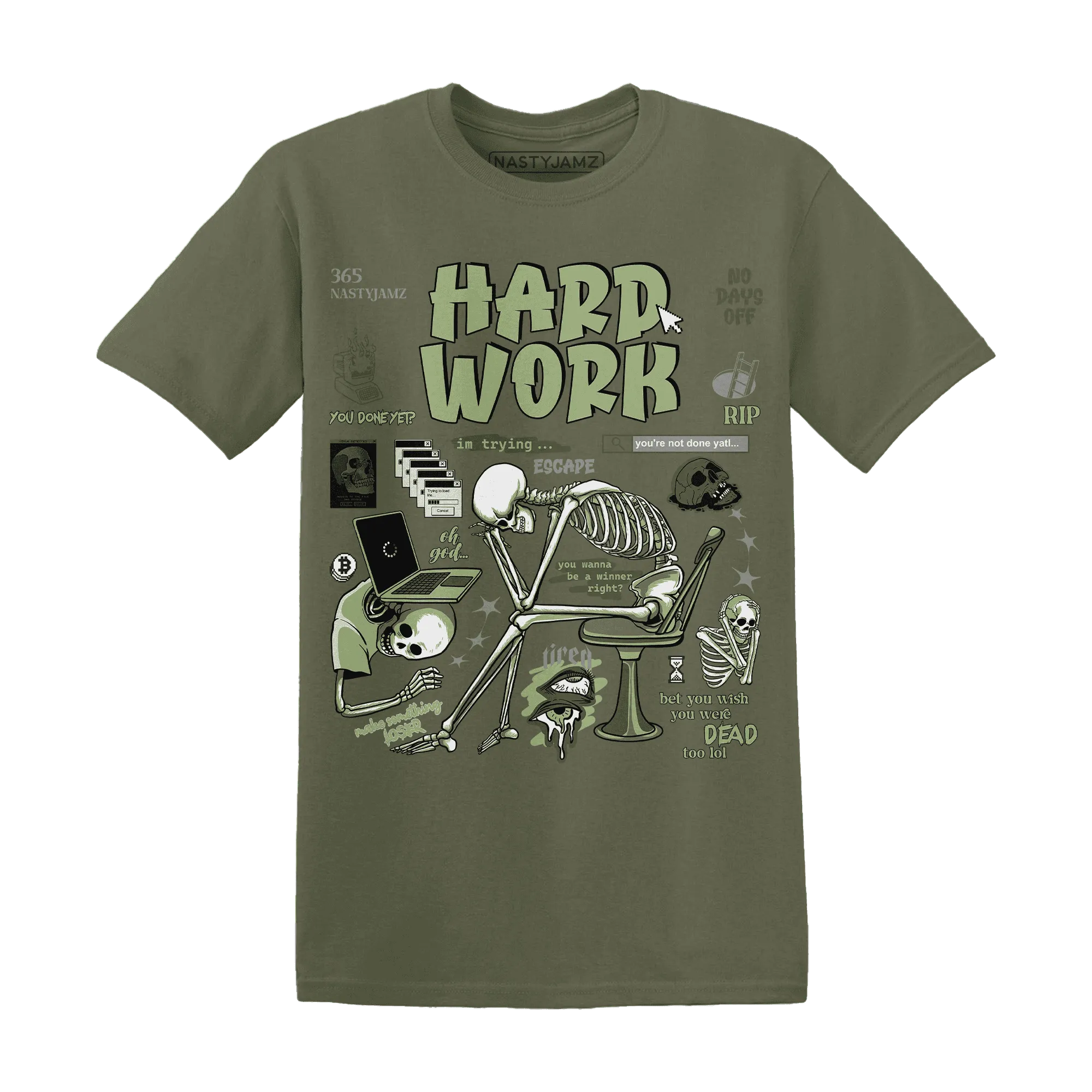 VaporMax-Plus-Alligator-NastyJamz-T-Shirt-Match-Hard-Work