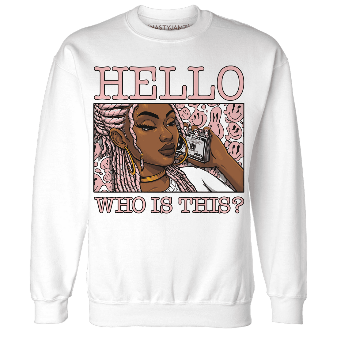 Low-Legend-Pink-11s-Sweatshirt-Match-Hello-Girl