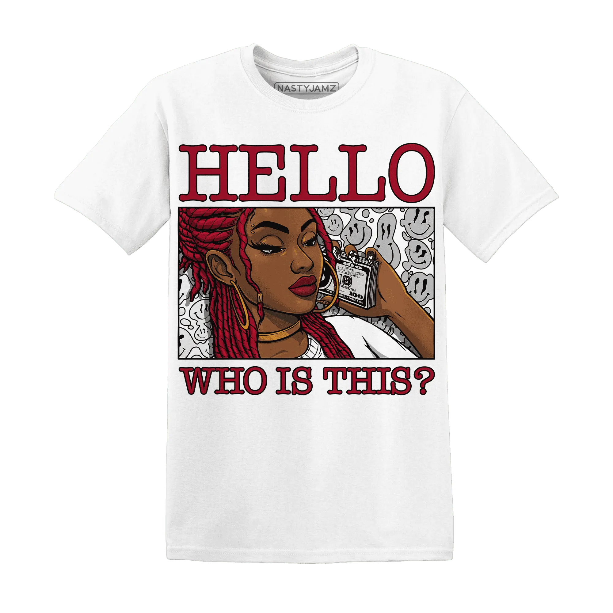 Retro-Red-Taxi-12s-T-Shirt-Match-Hello-Girl