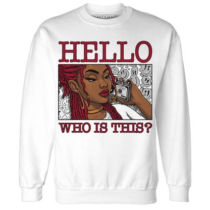Retro-Red-Taxi-12s-Sweatshirt-Match-Hello-Girl
