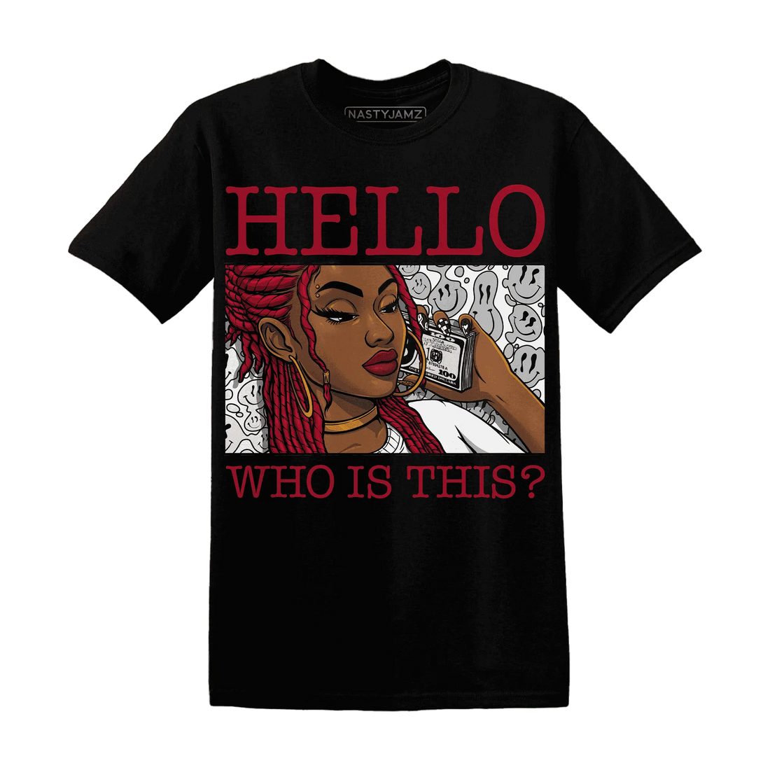 Retro-Red-Taxi-12s-T-Shirt-Match-Hello-Girl