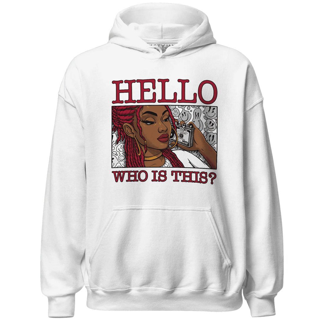 Retro-Red-Taxi-12s-Hoodie-Match-Hello-Girl