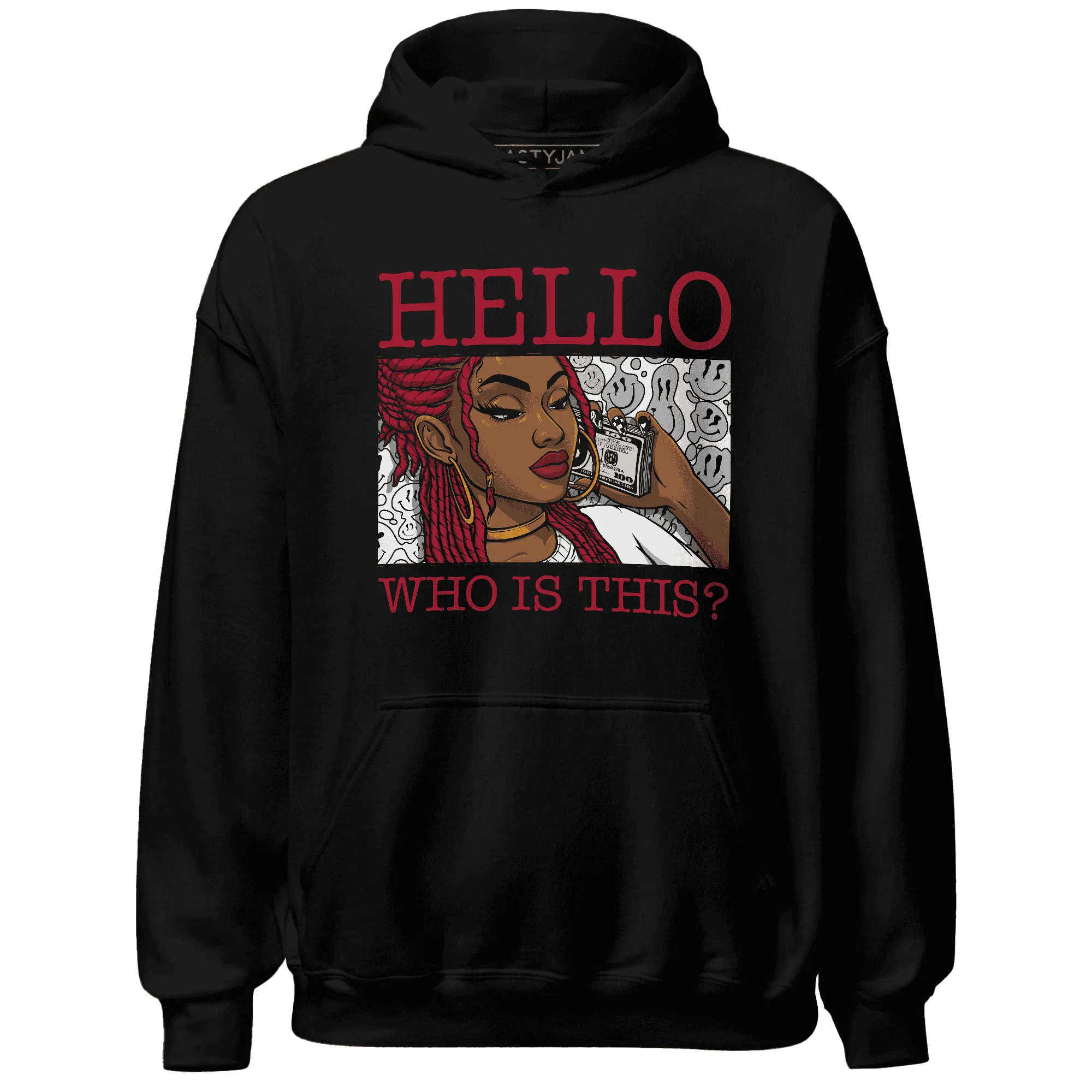 Retro-Red-Taxi-12s-Hoodie-Match-Hello-Girl