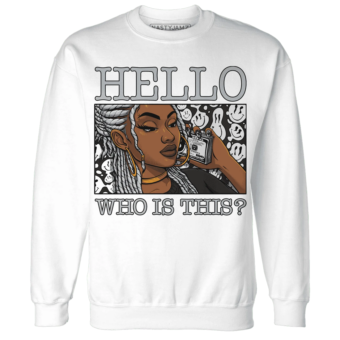 NastyJamz-Wolf-Grey-12s-Sweatshirt-Match-Hello-Girl