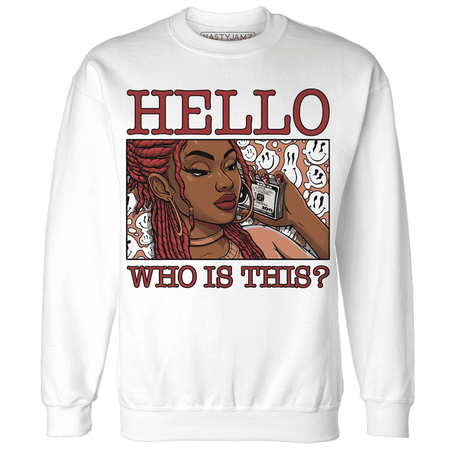 Dune-Red-13s-Sweatshirt-Match-Hello-Girl