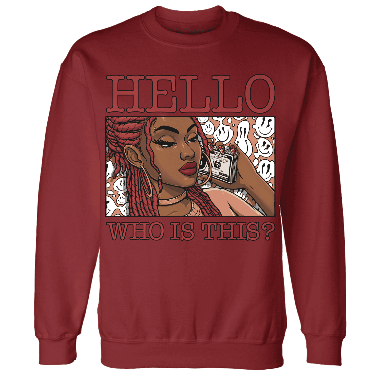 Dune-Red-13s-Sweatshirt-Match-Hello-Girl