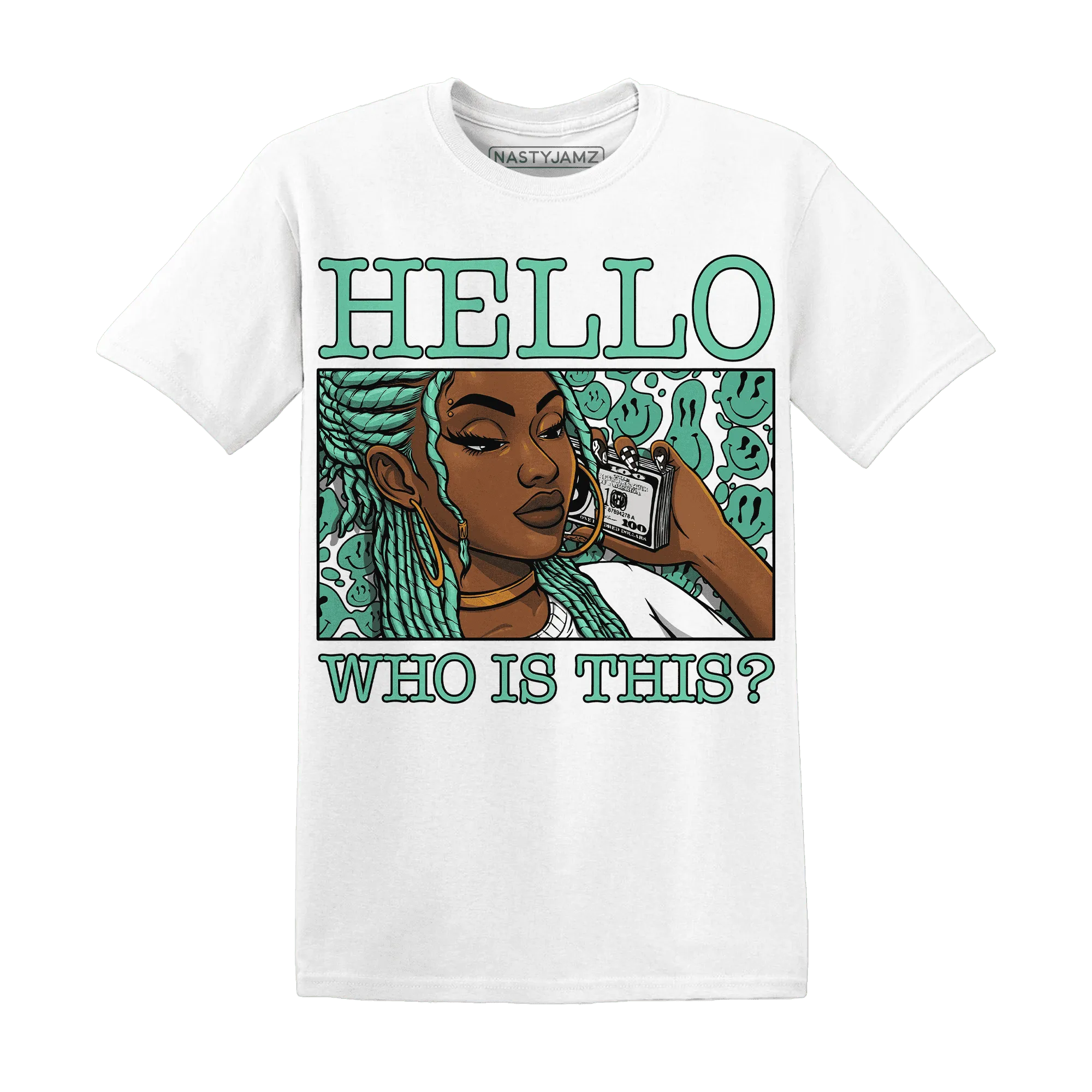 High-OG-Green-Glow-1s-T-Shirt-Match-Hello-Girl