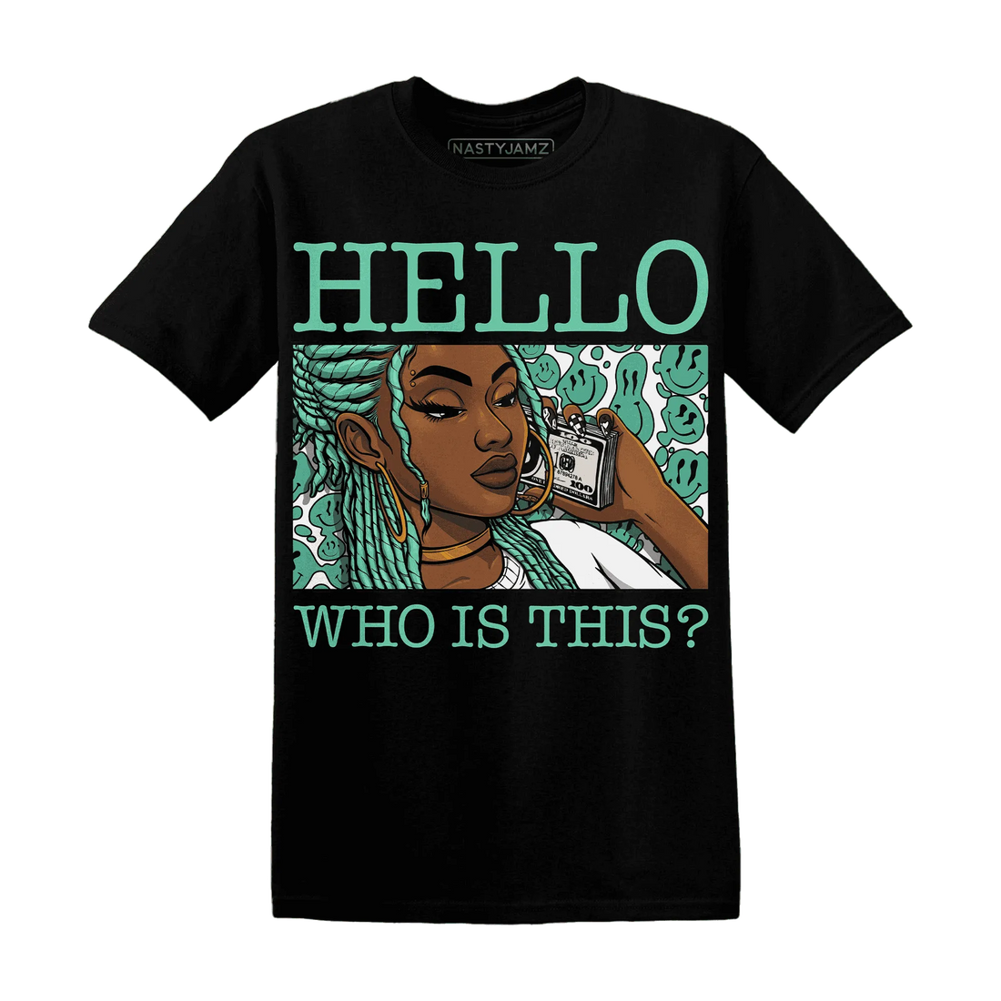 High-OG-Green-Glow-1s-T-Shirt-Match-Hello-Girl