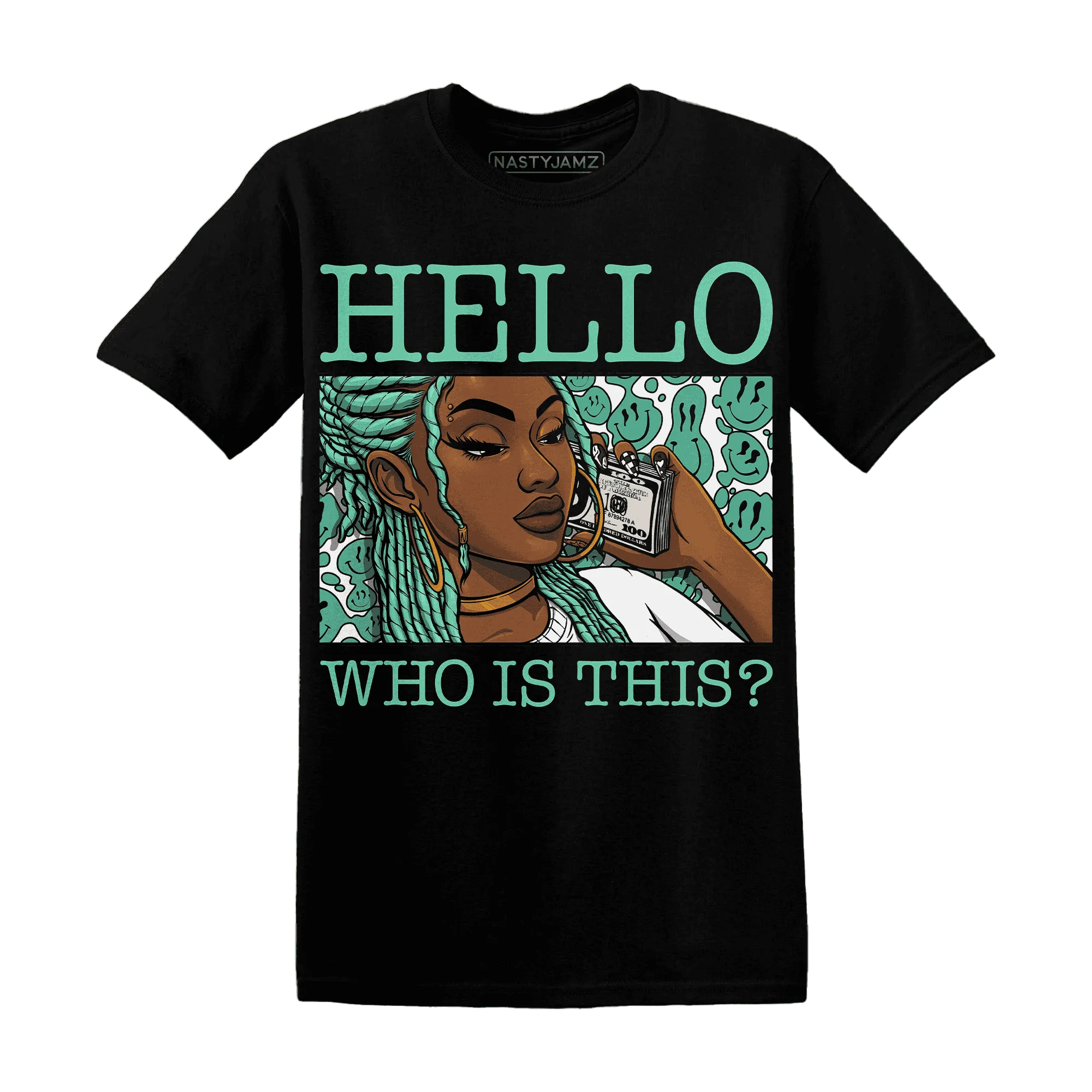 High-OG-Green-Glow-1s-T-Shirt-Match-Hello-Girl