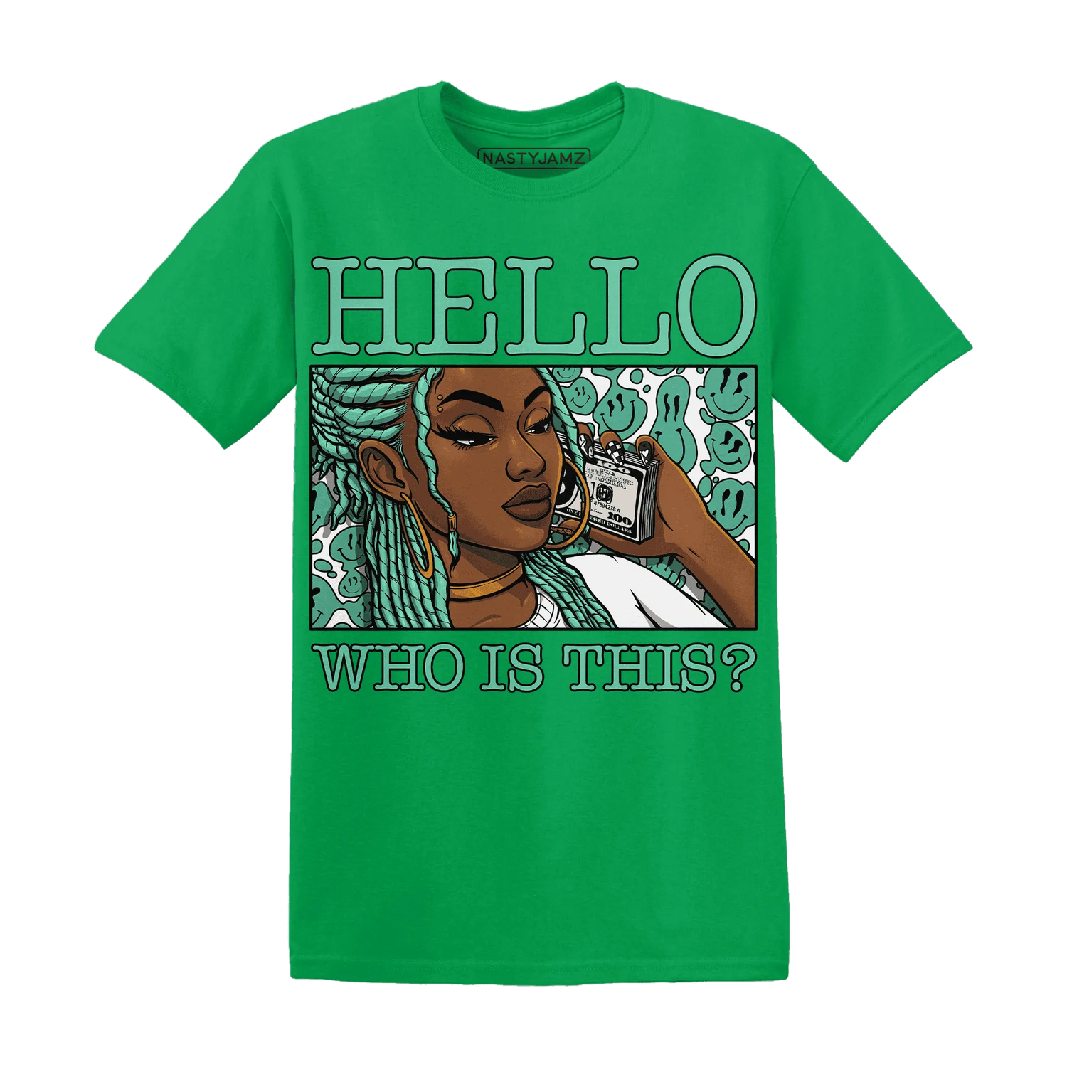 High-OG-Green-Glow-1s-T-Shirt-Match-Hello-Girl