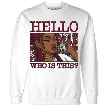 High-White-Team-Red-1s-Sweatshirt-Match-Hello-Girl