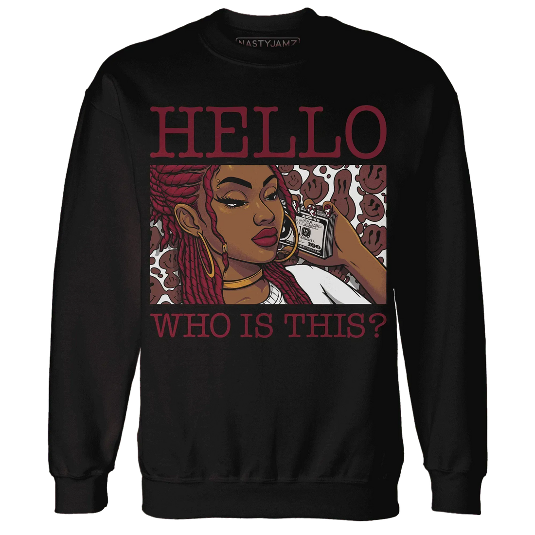 High-White-Team-Red-1s-Sweatshirt-Match-Hello-Girl