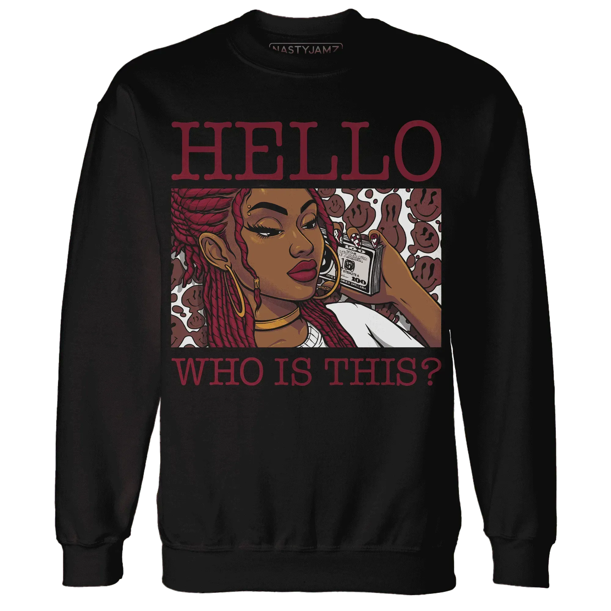 High-White-Team-Red-1s-Sweatshirt-Match-Hello-Girl