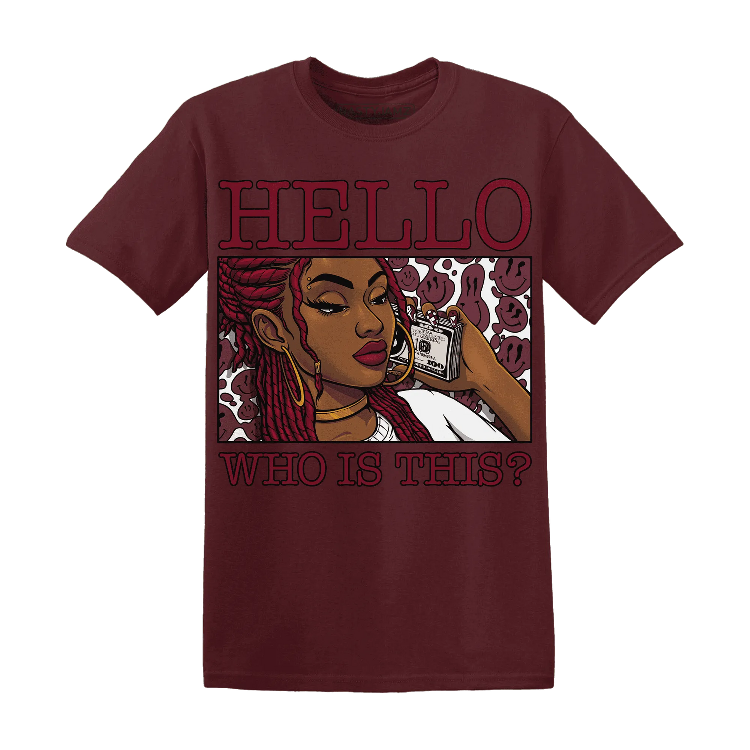 High-White-Team-Red-1s-T-Shirt-Match-Hello-Girl