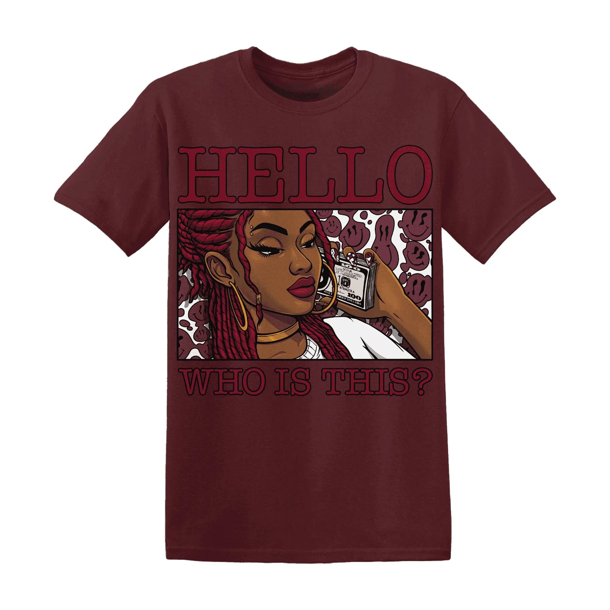 High-White-Team-Red-1s-T-Shirt-Match-Hello-Girl