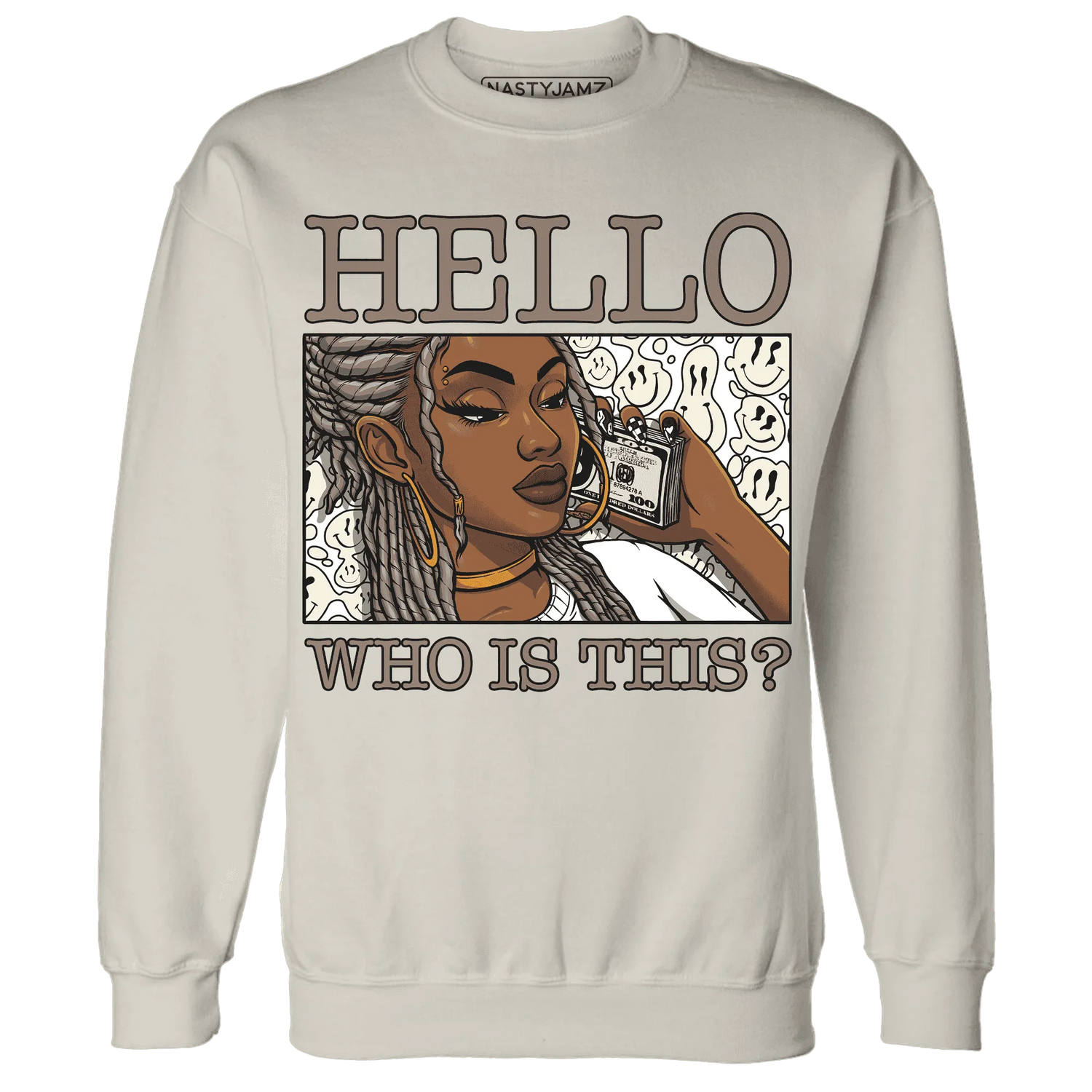 NastyJamz-Low-Mocha-1s-Sweatshirt-Match-Hello-Girl