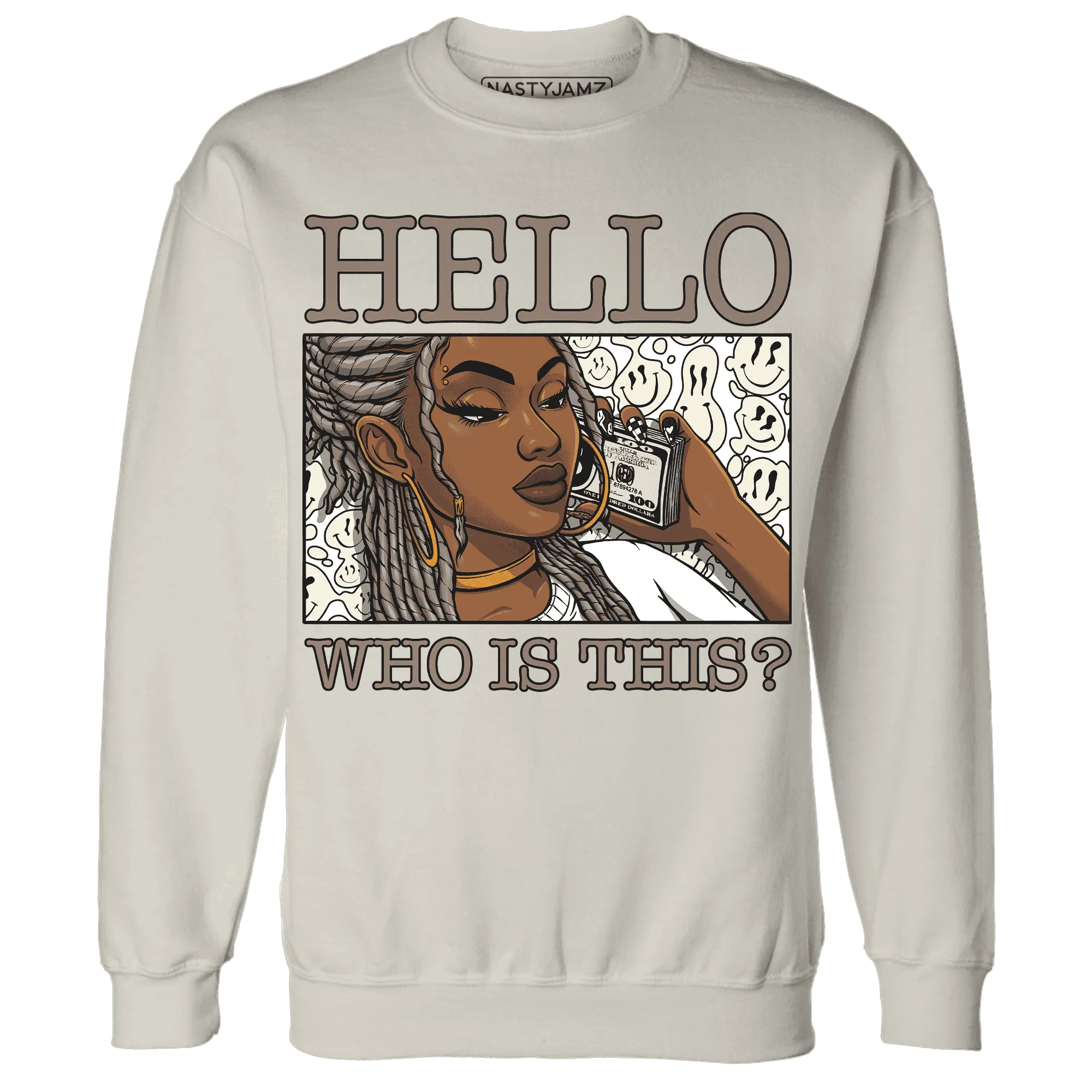 NastyJamz-Low-Mocha-1s-Sweatshirt-Match-Hello-Girl