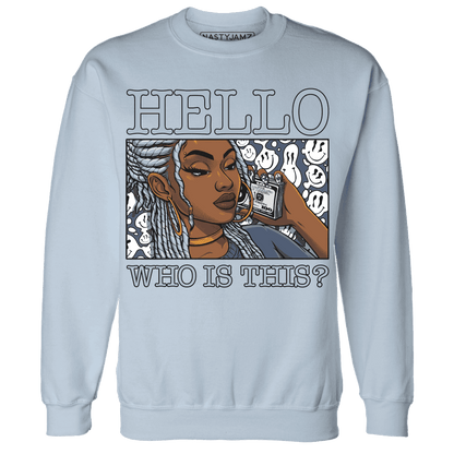 Mid-Diffused-Blue-Grey-1s-Sweatshirt-Match-Hello-Girl