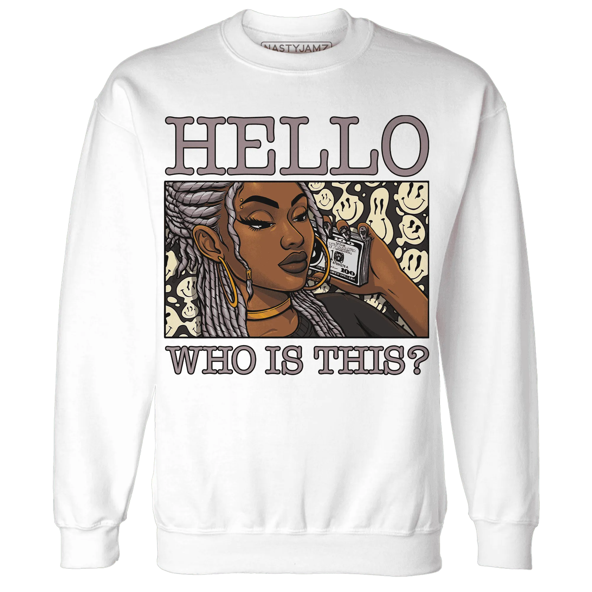 NastyJamz-Black-Violet-Ore-3s-Sweatshirt-Match-Hello-Girl