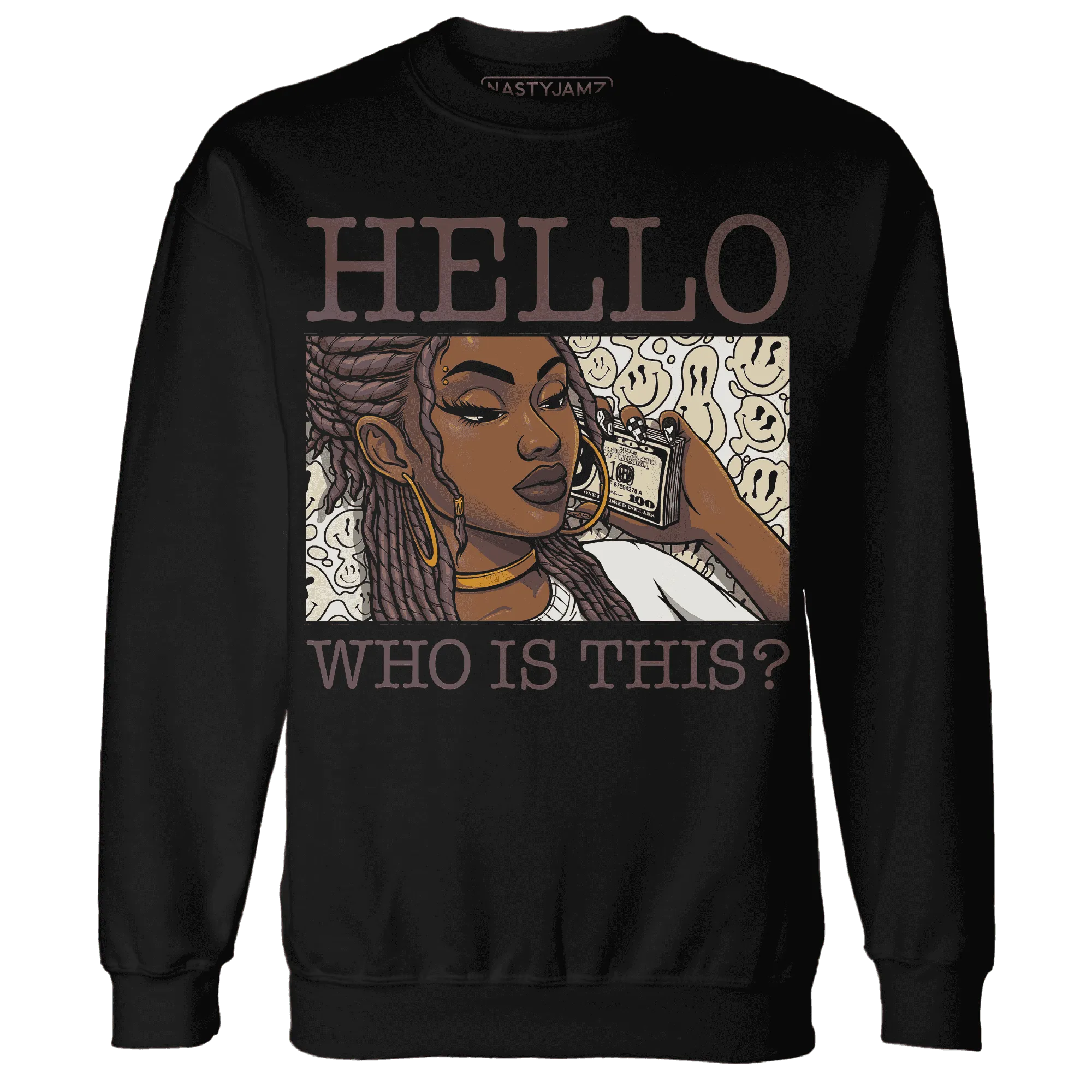 NastyJamz-Burgundy-Crush-3s-Sweatshirt-Match-Hello-Girl