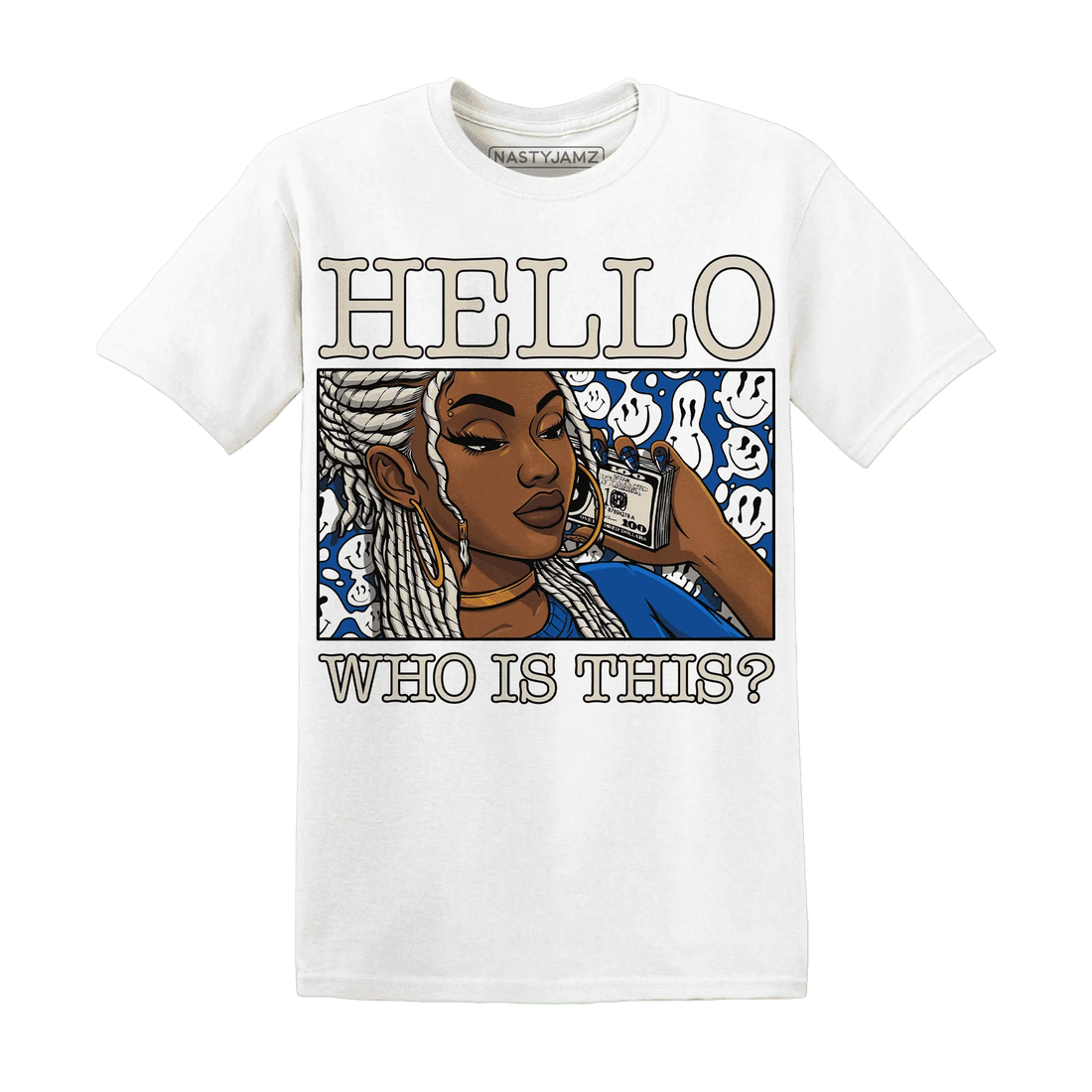 Quaiii-54-3s-T-Shirt-Match-Hello-Girl