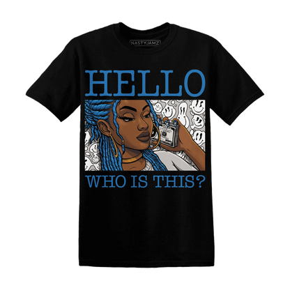 Industrial-Blue-4s-T-Shirt-Match-Hello-Girl