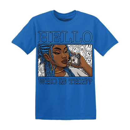 Industrial-Blue-4s-T-Shirt-Match-Hello-Girl