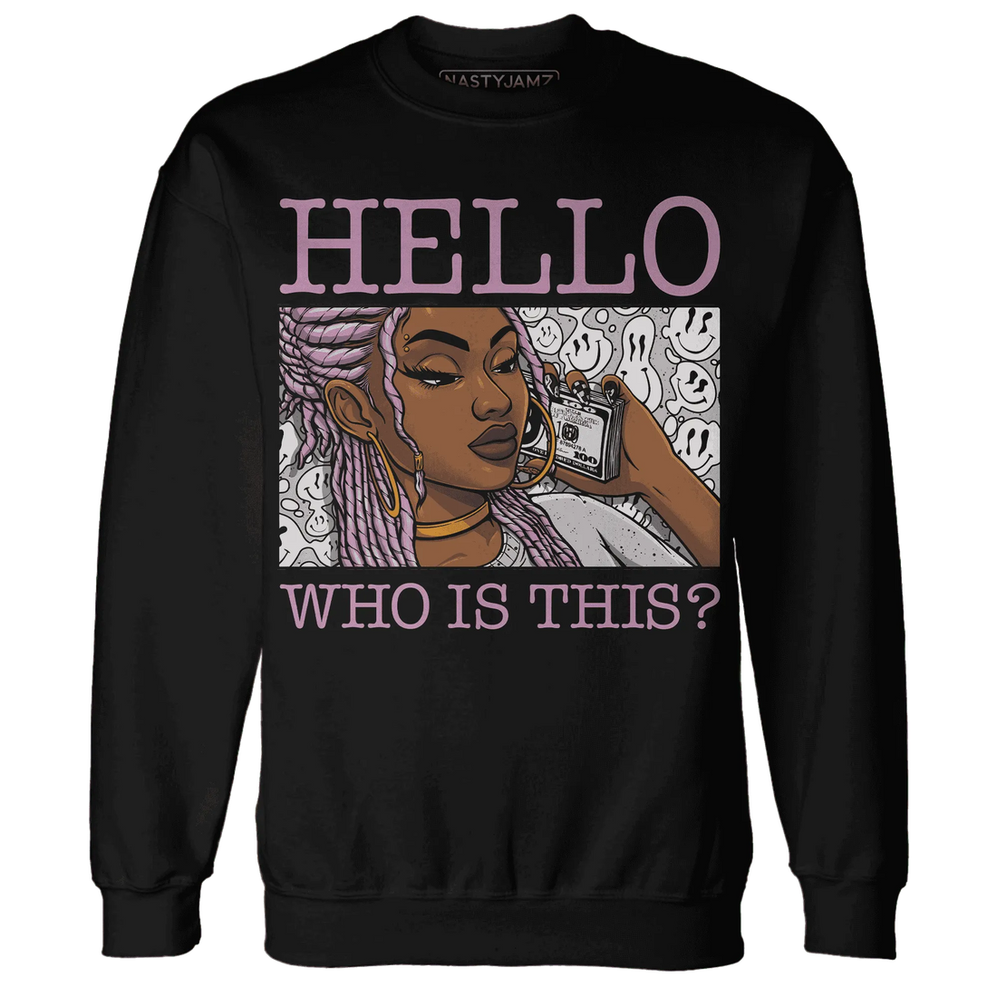 Orchid-Neutral-Grey-Black-White-4s-NastyJamz-Sweatshirt-Match-Hello-Girl