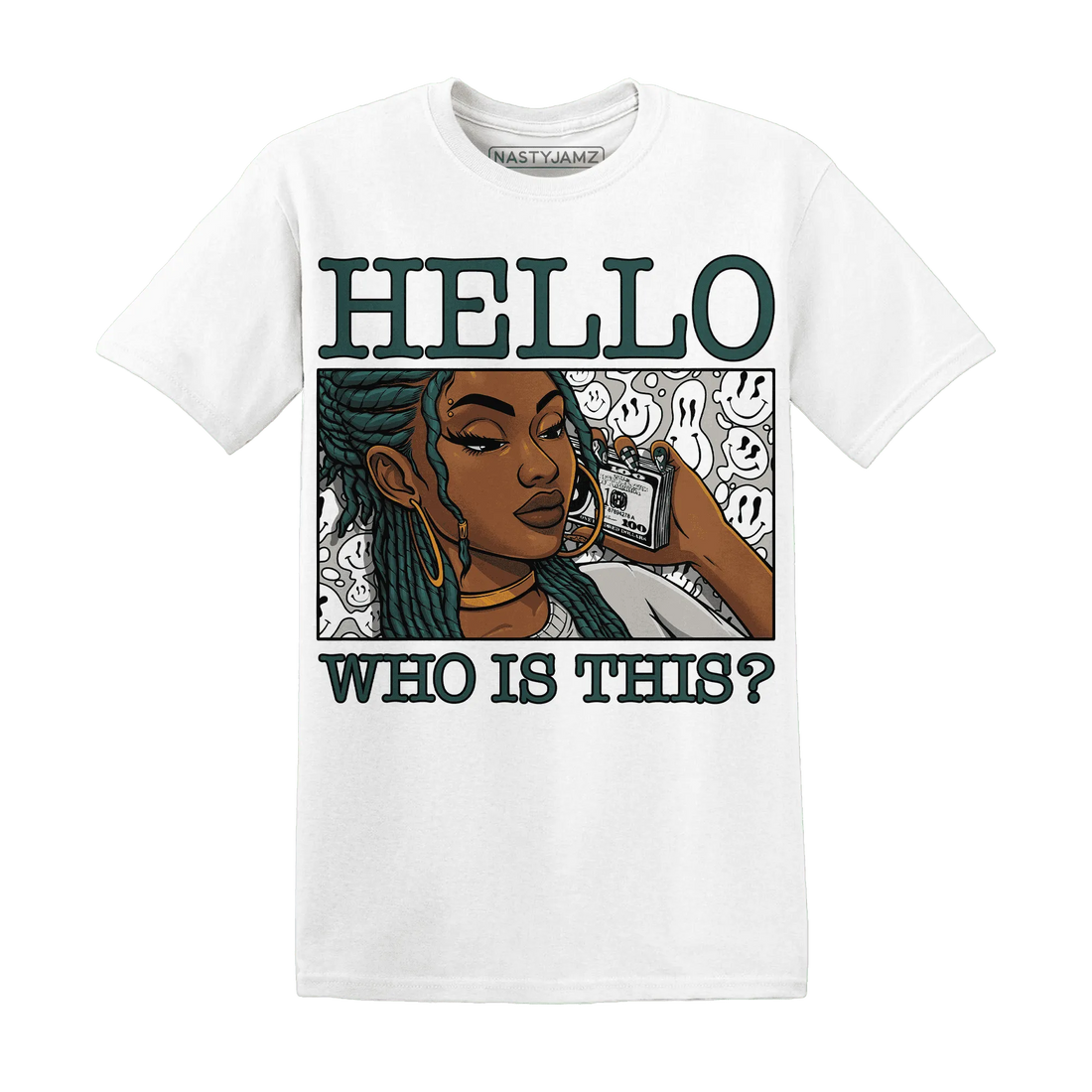 Oxidized-Green-4s-T-Shirt-Match-Hello-Girl