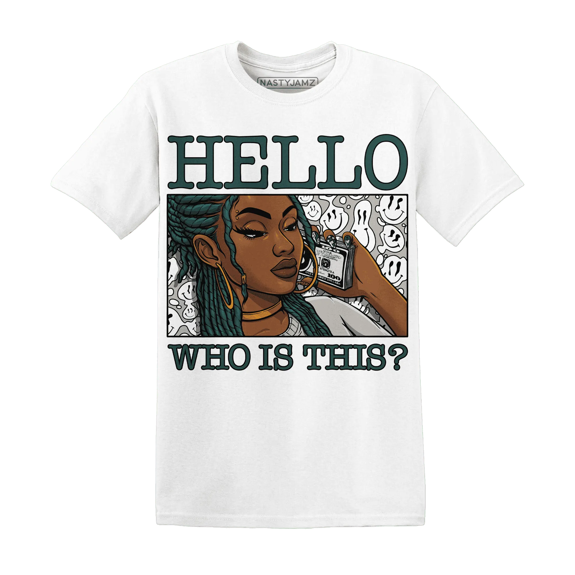 Oxidized-Green-4s-T-Shirt-Match-Hello-Girl