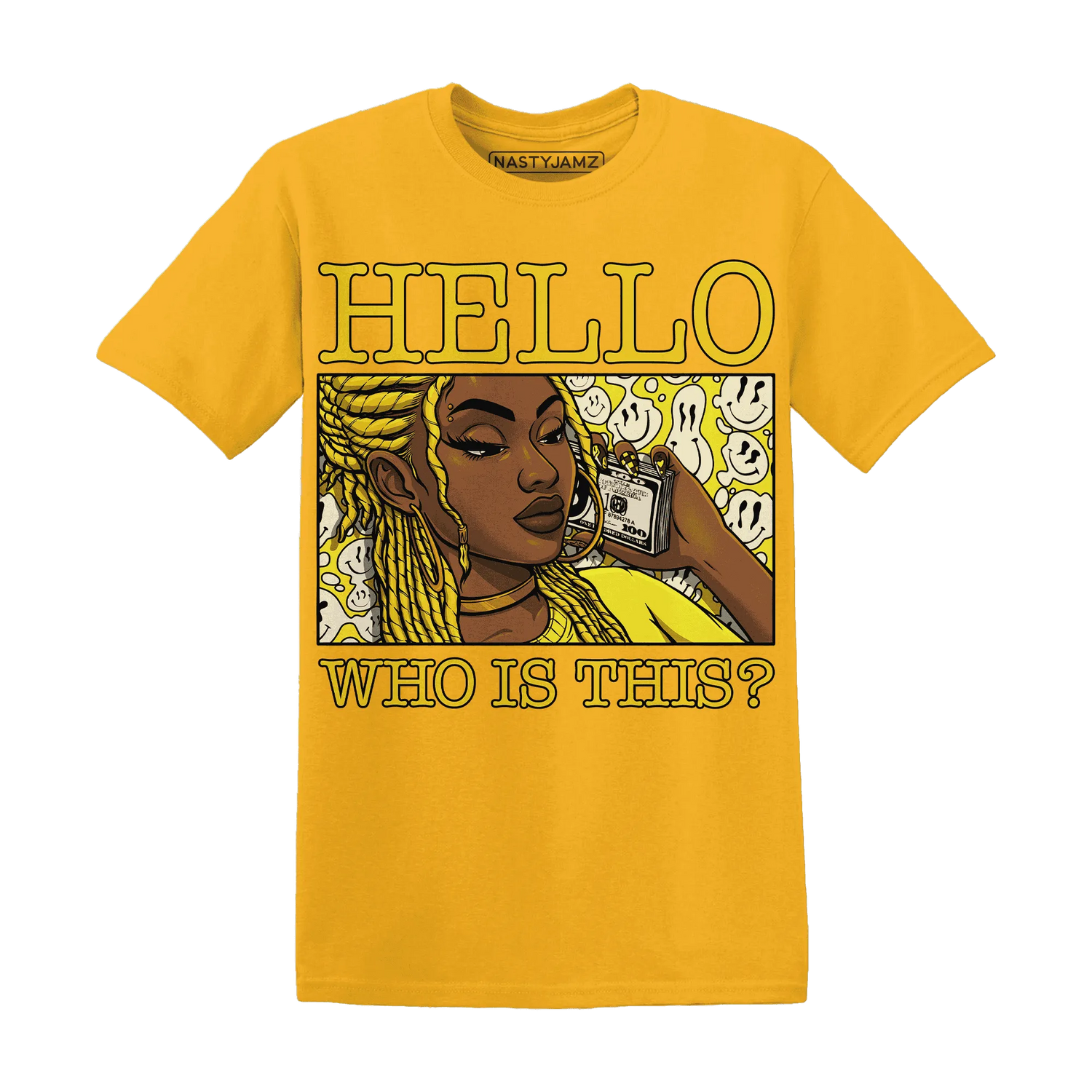 Vivid-Sulfur-4s-T-Shirt-Match-Hello-Girl